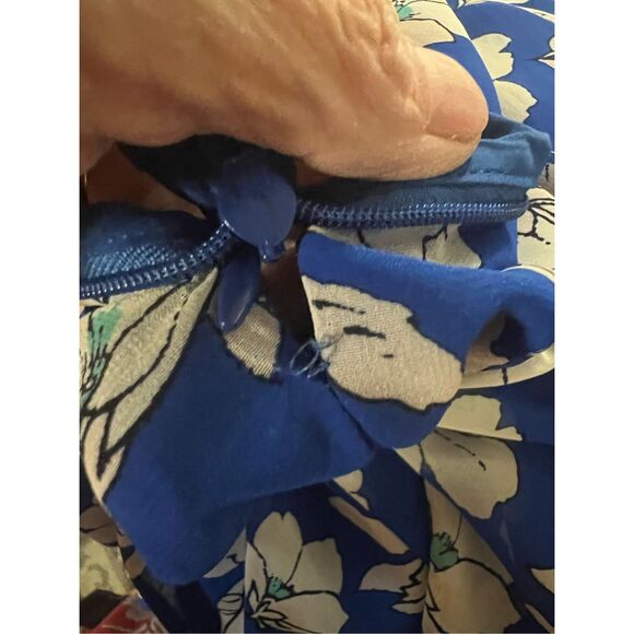 INC High Low Popover Blue Floral Sleeveless Dress 6 - Picture 6 of 6